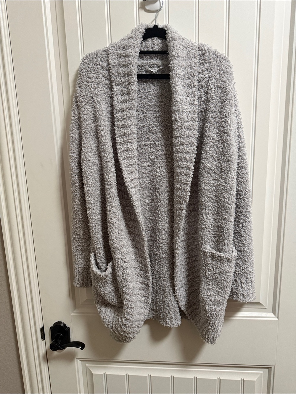 Honeydew Intimates Plush Open-Front Cardigan - Light Gray